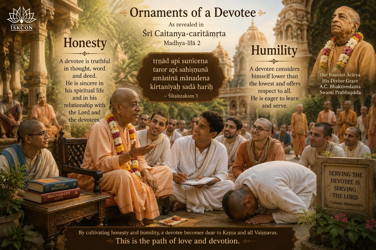 Honesty and Humility: Ornament of a devotee🌺