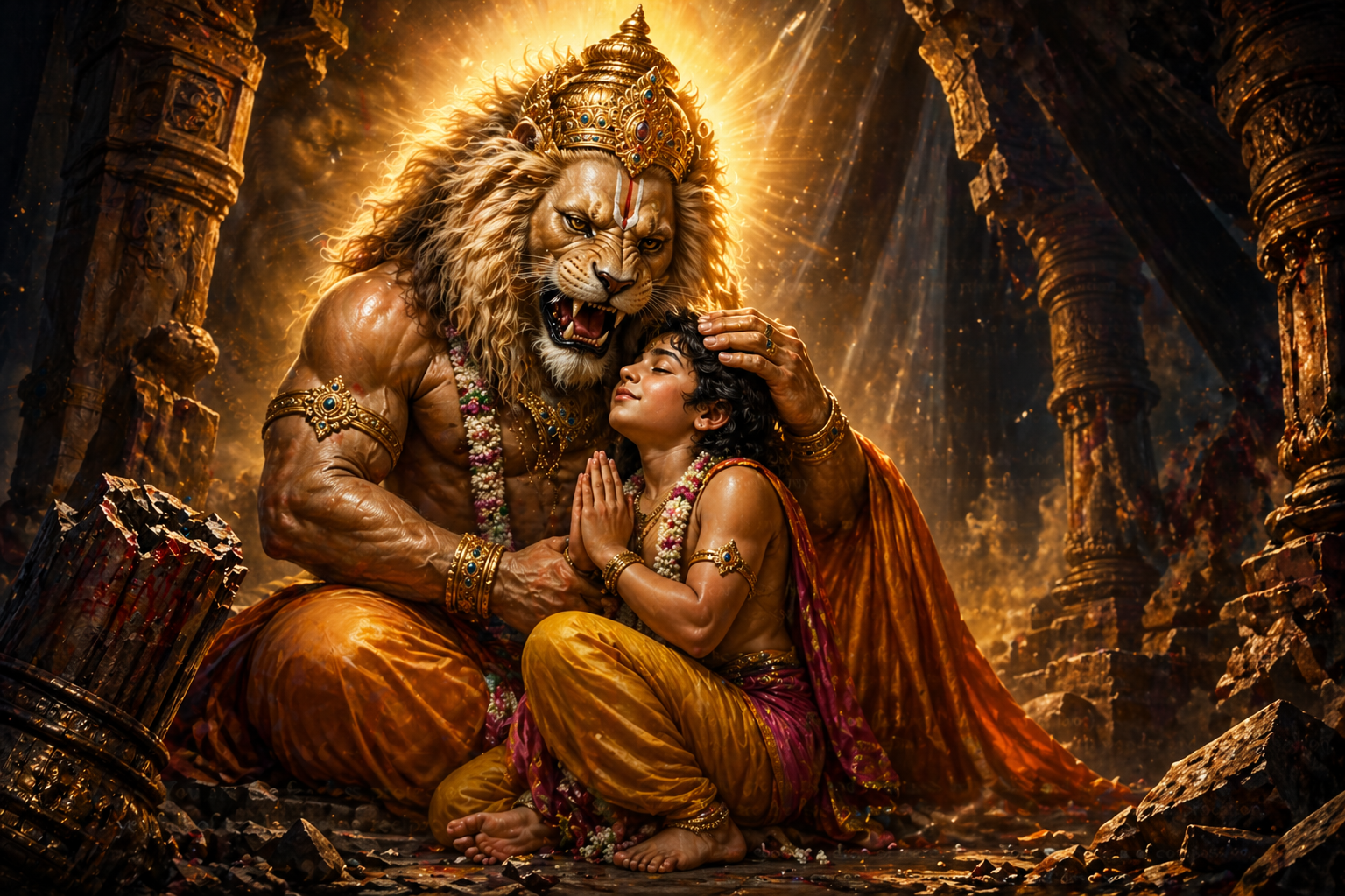 A cry of the helpless soul to Lord Narasimha