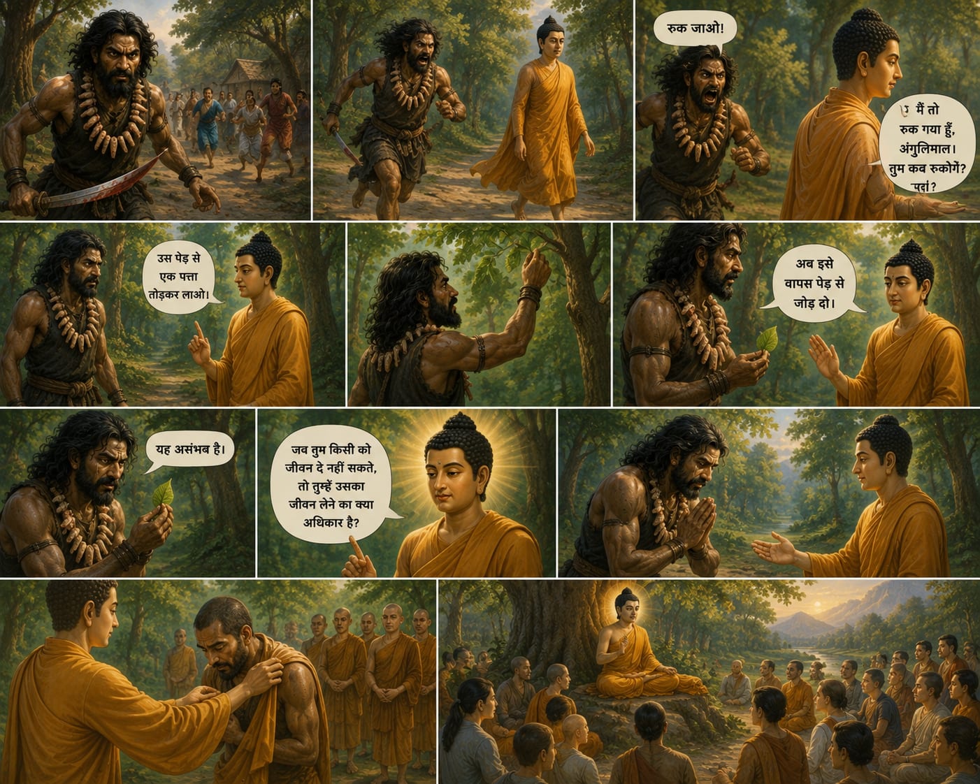 बुद्ध और अंगुलिमाल