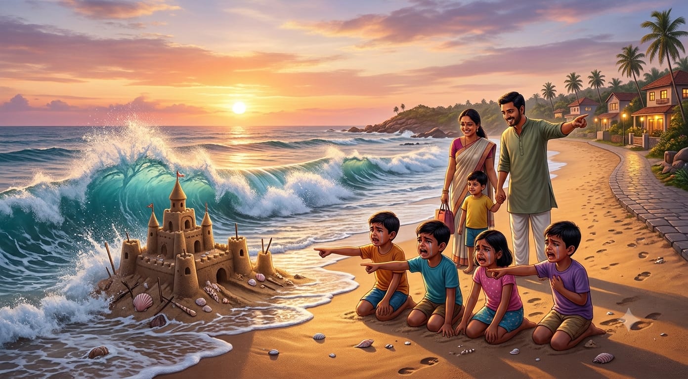 रेत के महल और काल की लहर